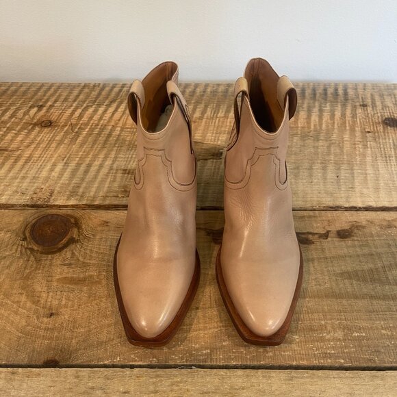 Free People Sunday Saloon Ankle Boots in Tan NEW Size 8 - Picture 5 of 13